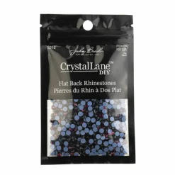 Crystal Lane DIY SS16 Round Glass Hotfix Flatback Rhinestones, 1,440ct.