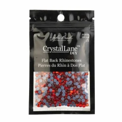 Crystal Lane DIY SS16 Round Glass Hotfix Flatback Rhinestones, 1,440ct.