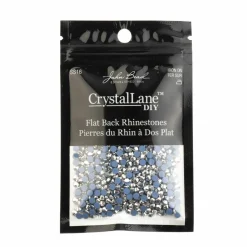 Crystal Lane DIY SS16 Round Glass Hotfix Flatback Rhinestones, 1,440ct.
