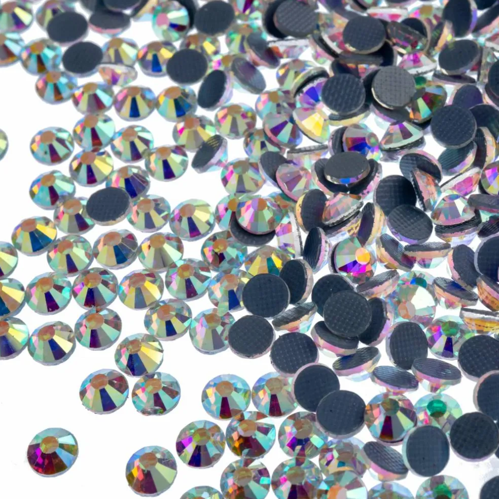 Crystal Lane DIY SS16 Round Glass Hotfix Flatback Rhinestones, 1,440ct.