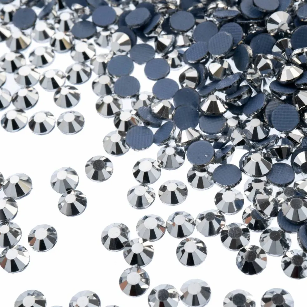 Crystal Lane DIY SS16 Round Glass Hotfix Flatback Rhinestones, 1,440ct.