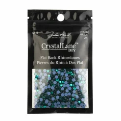 Crystal Lane DIY SS16 Round Glass Hotfix Flatback Rhinestones, 1,440ct.
