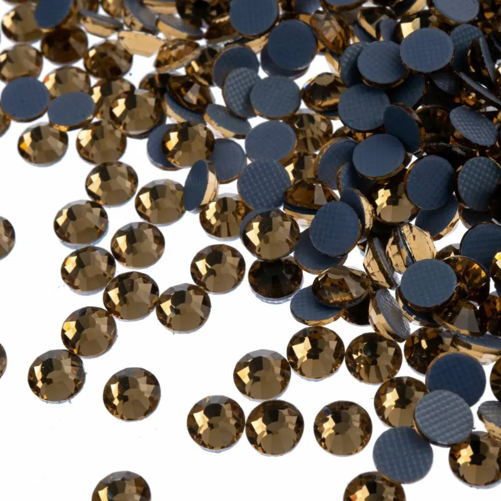 Crystal Lane DIY SS16 Round Glass Hotfix Flatback Rhinestones, 1,440ct.
