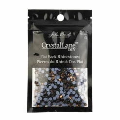 Crystal Lane DIY SS16 Round Glass Hotfix Flatback Rhinestones, 1,440ct.
