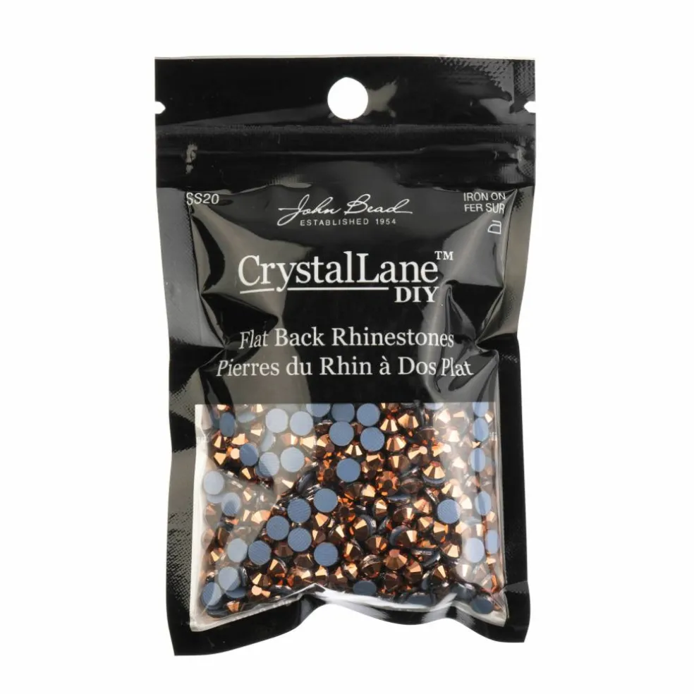 Crystal Lane DIY SS20 Round Glass Hotfix Flatback Rhinestones, 1,440ct.