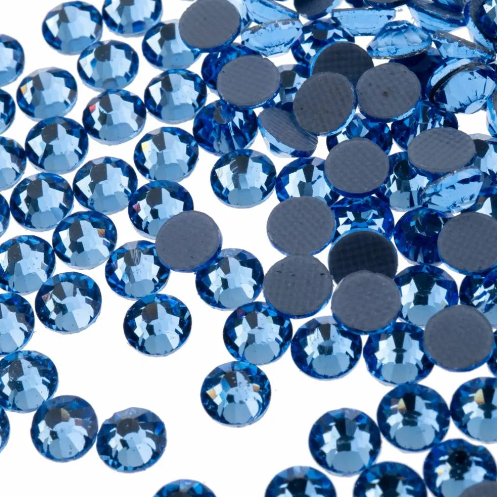 Crystal Lane DIY SS20 Round Glass Hotfix Flatback Rhinestones, 1,440ct.