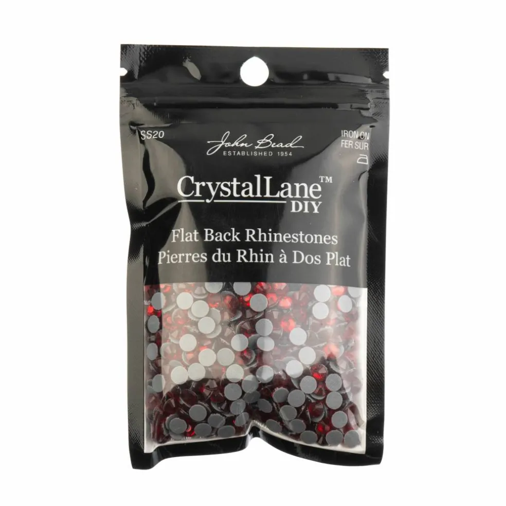 Crystal Lane DIY SS20 Round Glass Hotfix Flatback Rhinestones, 1,440ct.
