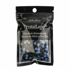 Crystal Lane DIY SS20 Round Glass Hotfix Flatback Rhinestones, 1,440ct.