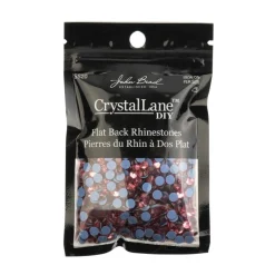 Crystal Lane DIY SS20 Round Glass Hotfix Flatback Rhinestones, 1,440ct.