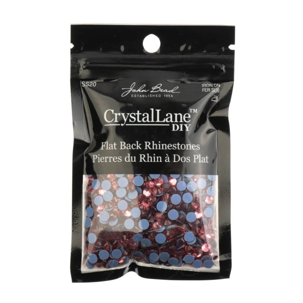 Crystal Lane DIY SS20 Round Glass Hotfix Flatback Rhinestones, 1,440ct.
