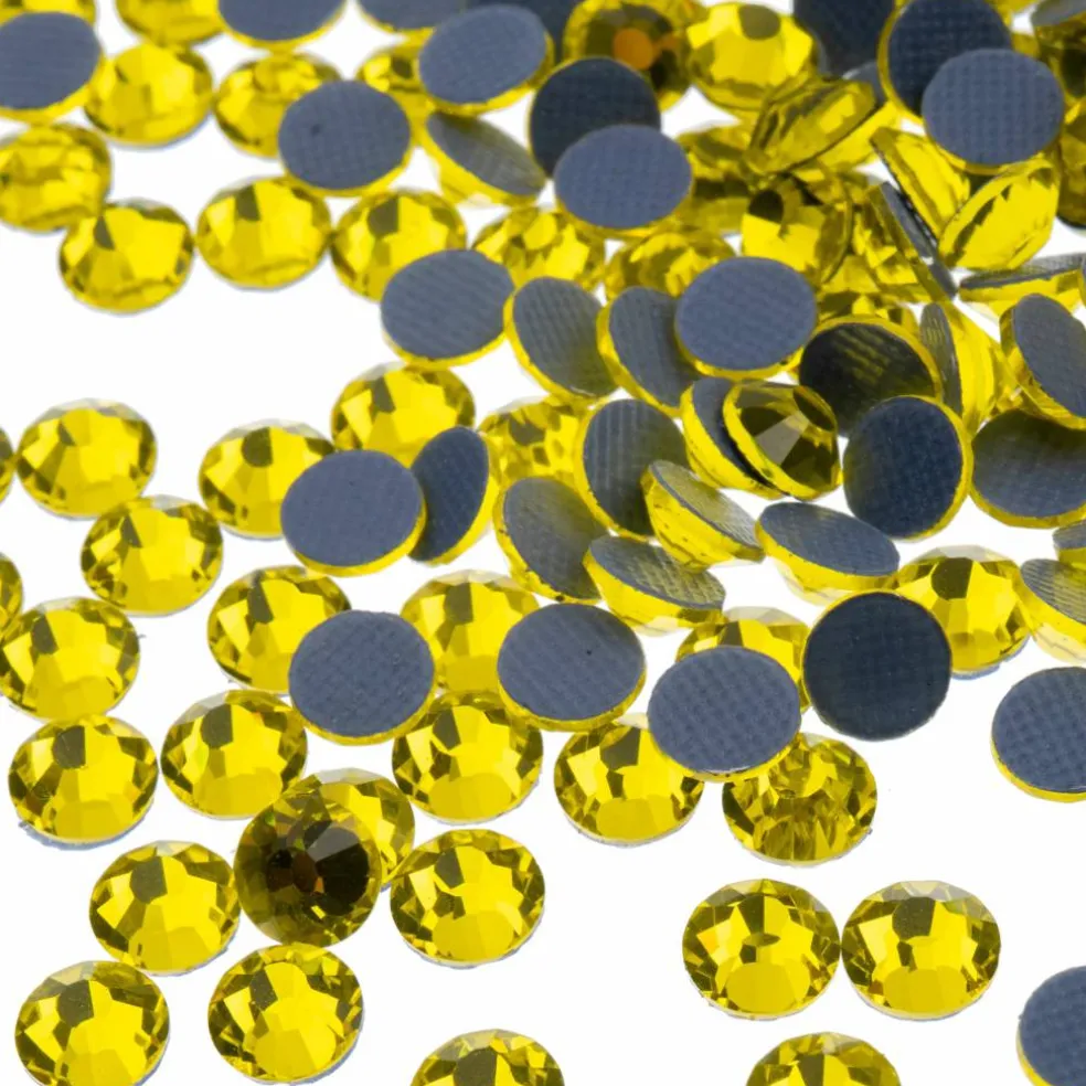 Crystal Lane DIY SS20 Round Glass Hotfix Flatback Rhinestones, 1,440ct.