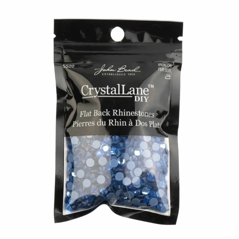 Crystal Lane DIY SS20 Round Glass Hotfix Flatback Rhinestones, 1,440ct.