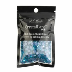 Crystal Lane DIY SS20 Round Glass Hotfix Flatback Rhinestones, 1,440ct.