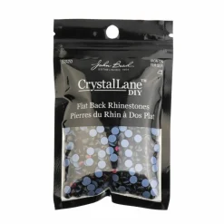 Crystal Lane DIY SS20 Round Glass Hotfix Flatback Rhinestones, 1,440ct.