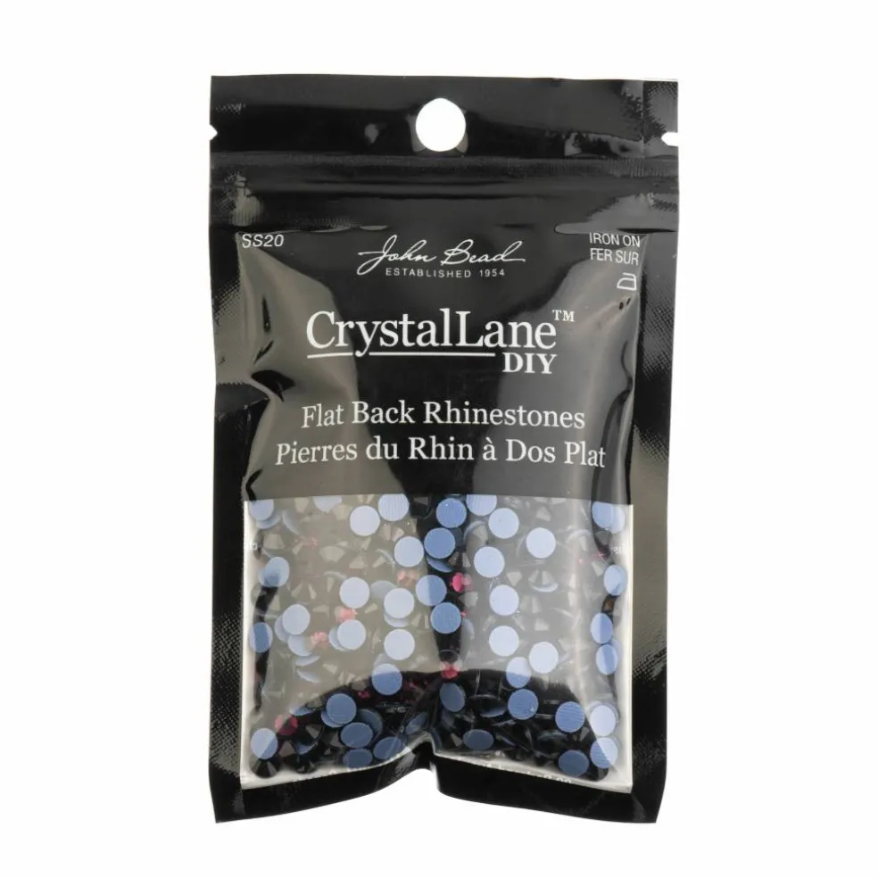 Crystal Lane DIY SS20 Round Glass Hotfix Flatback Rhinestones, 1,440ct.