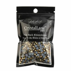 Crystal Lane DIY SS20 Round Glass Hotfix Flatback Rhinestones, 1,440ct.