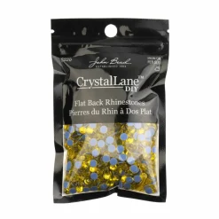Crystal Lane DIY SS20 Round Glass Hotfix Flatback Rhinestones, 1,440ct.