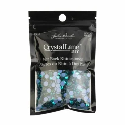 Crystal Lane DIY SS20 Round Glass Hotfix Flatback Rhinestones, 1,440ct.