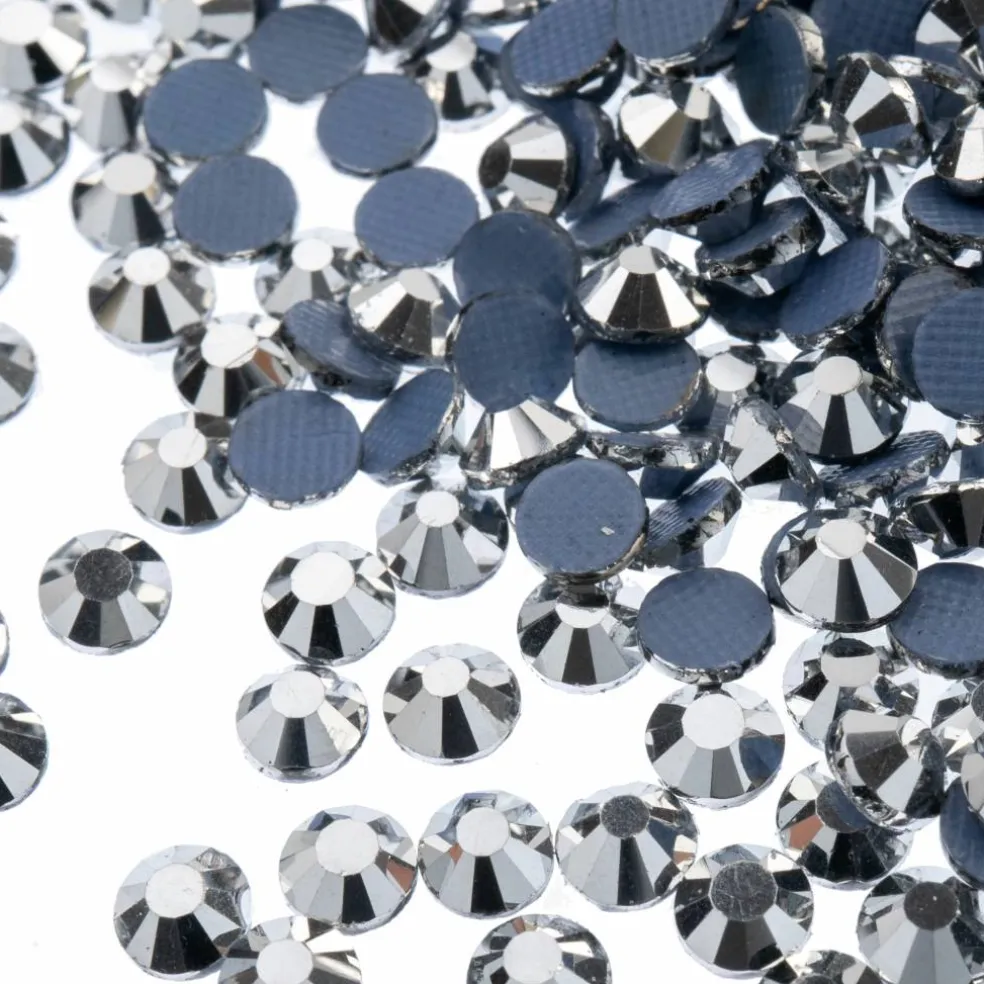 Crystal Lane DIY SS20 Round Glass Hotfix Flatback Rhinestones, 1,440ct.