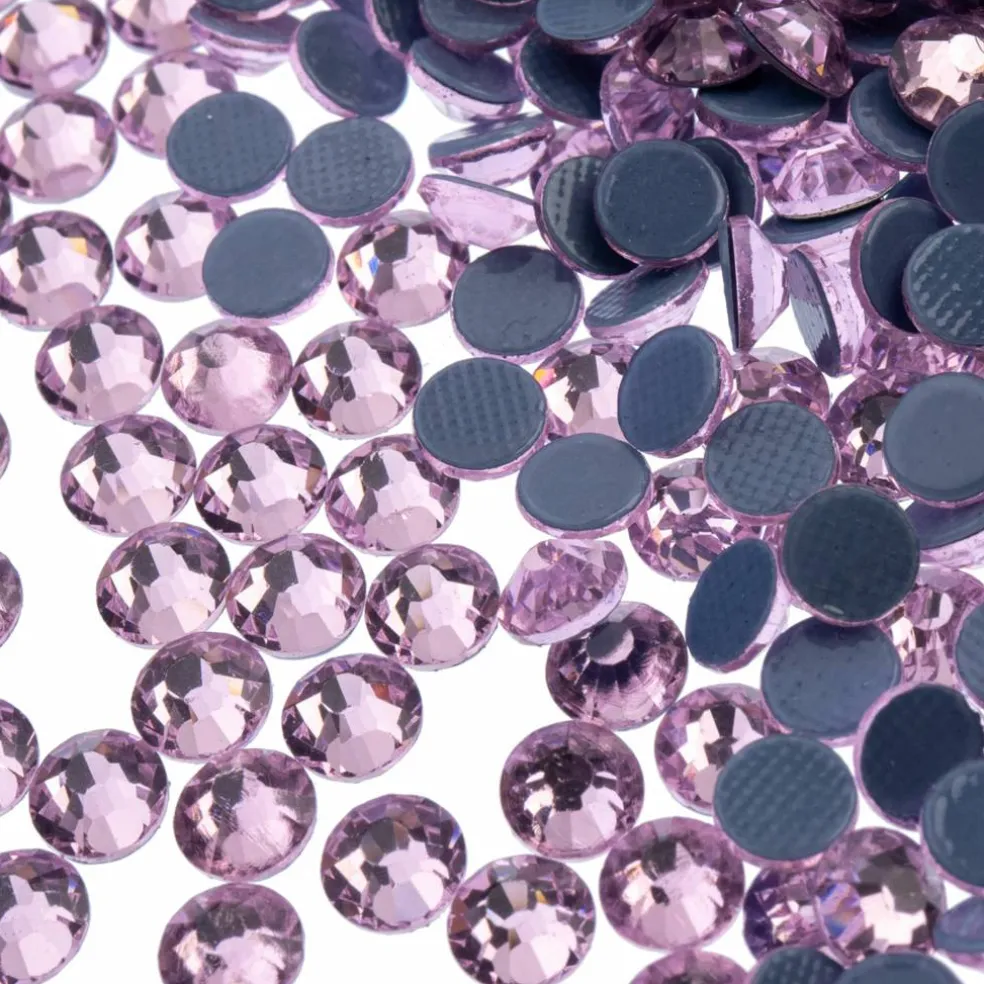 Crystal Lane DIY SS20 Round Glass Hotfix Flatback Rhinestones, 1,440ct.