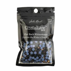 Crystal Lane DIY SS20 Round Glass Hotfix Flatback Rhinestones, 1,440ct.