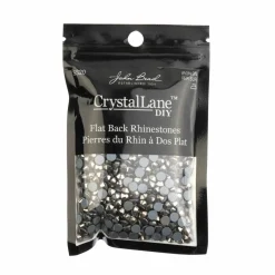 Crystal Lane DIY SS20 Round Glass Hotfix Flatback Rhinestones, 1,440ct.