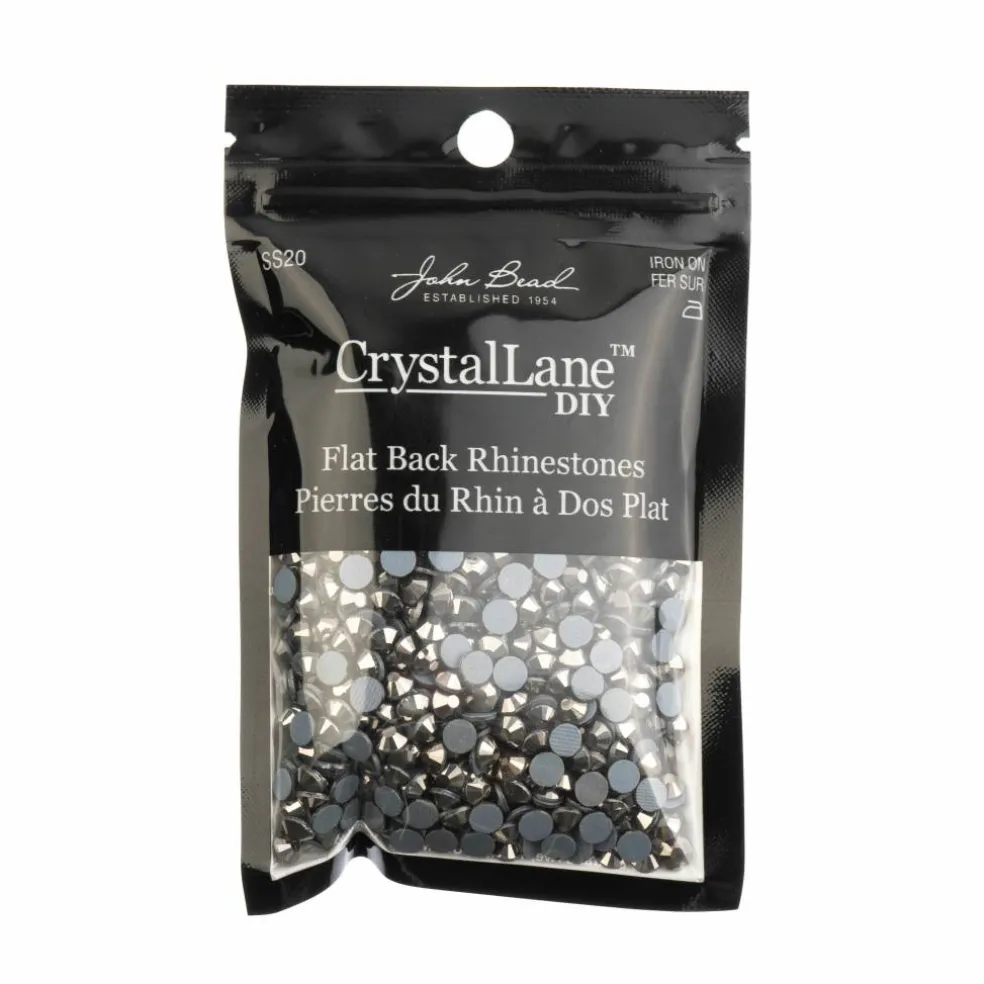 Crystal Lane DIY SS20 Round Glass Hotfix Flatback Rhinestones, 1,440ct.