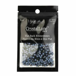 Crystal Lane DIY SS6 Round Glass Flatback Hotfix Rhinestones, 1,440ct.