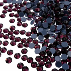 Crystal Lane DIY SS6 Round Glass Flatback Hotfix Rhinestones, 1,440ct.