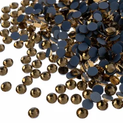 Crystal Lane DIY SS6 Round Glass Flatback Hotfix Rhinestones, 1,440ct.