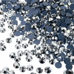 Crystal Lane DIY SS6 Round Glass Flatback Hotfix Rhinestones, 1,440ct.