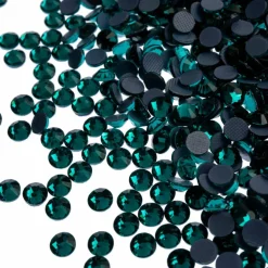 Crystal Lane DIY SS6 Round Glass Flatback Hotfix Rhinestones, 1,440ct.