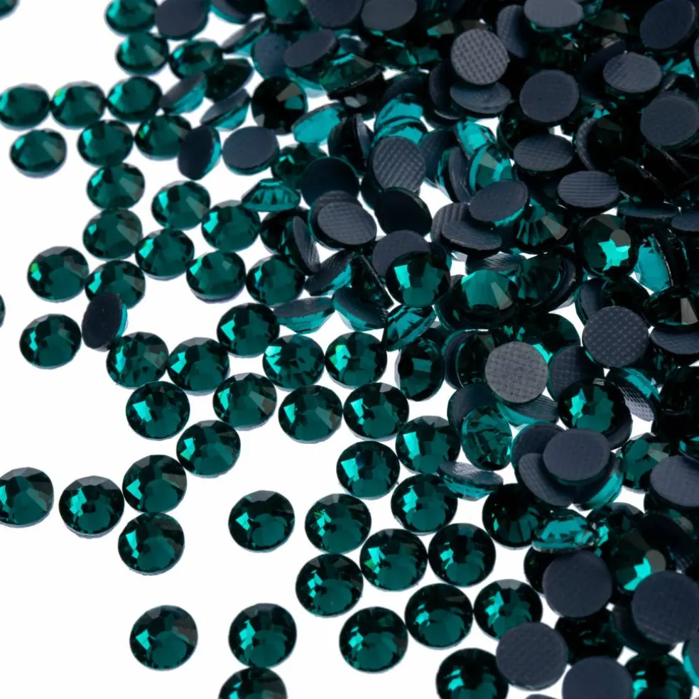 Crystal Lane DIY SS6 Round Glass Flatback Hotfix Rhinestones, 1,440ct.