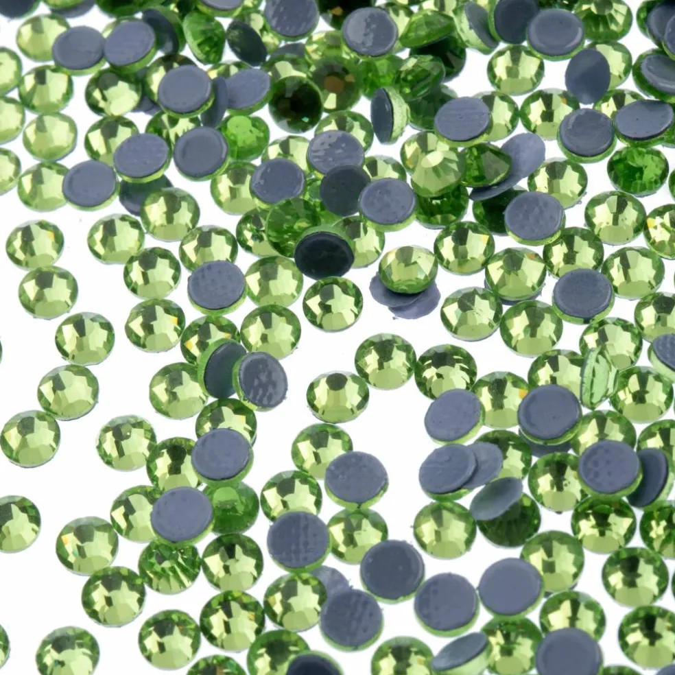 Crystal Lane DIY SS6 Round Glass Flatback Hotfix Rhinestones, 1,440ct.