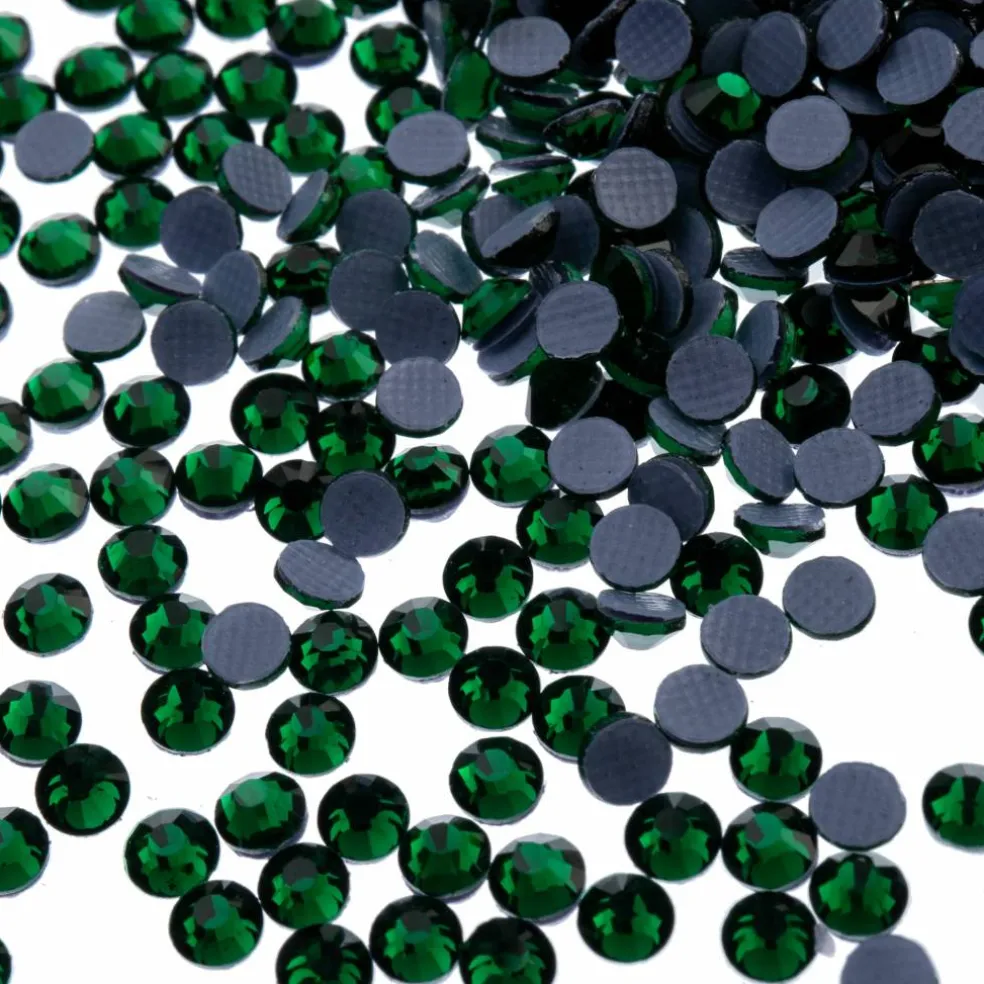 Crystal Lane DIY SS6 Round Glass Flatback Hotfix Rhinestones, 1,440ct.