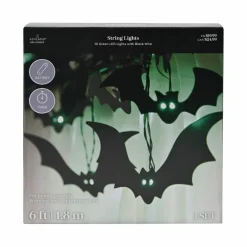 10ct. Bats with Green LED String Lights by Ashland®
