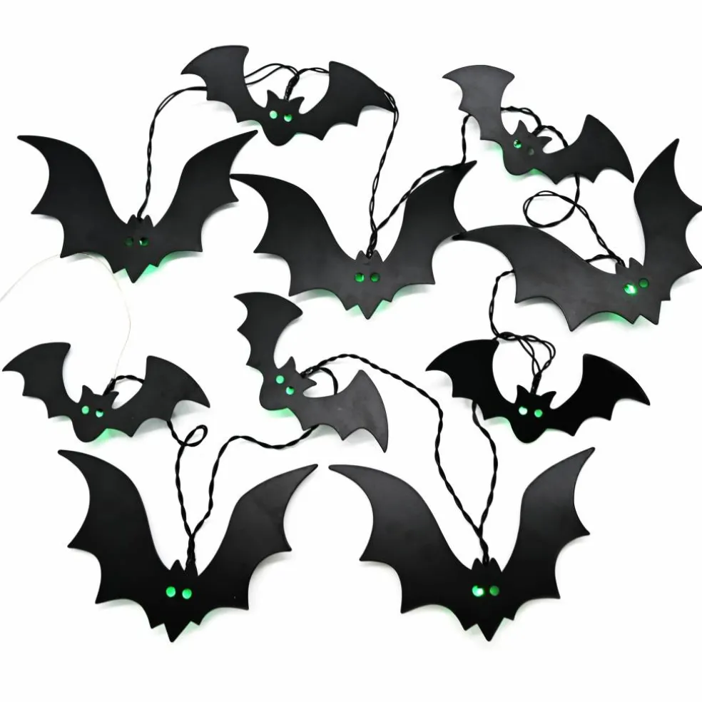 10ct. Bats with Green LED String Lights by Ashland®