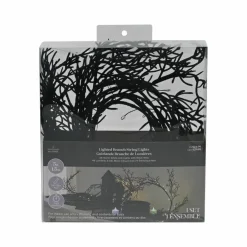 48ct. Black Flocked Branch LED String Lights by Ashland®