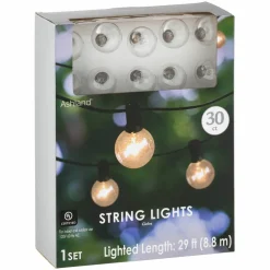 30ct. Clear Globe String Lights by Ashland®