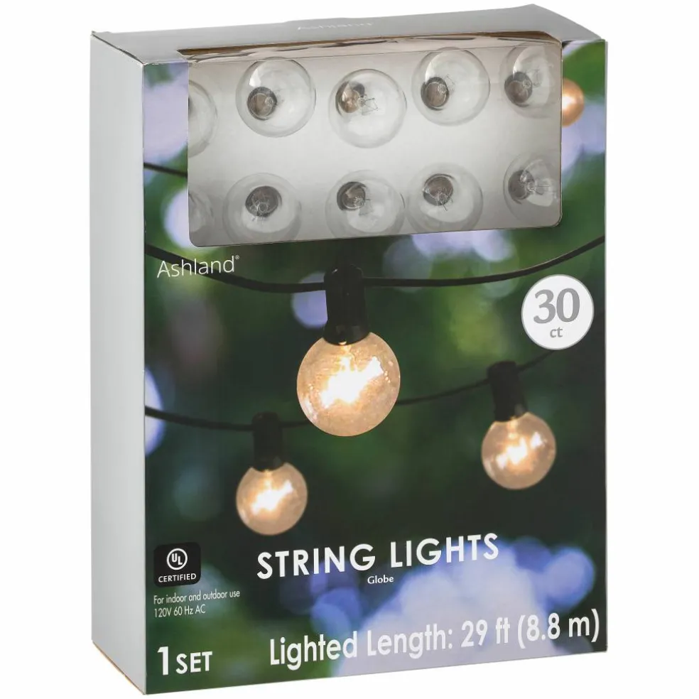 30ct. Clear Globe String Lights by Ashland®