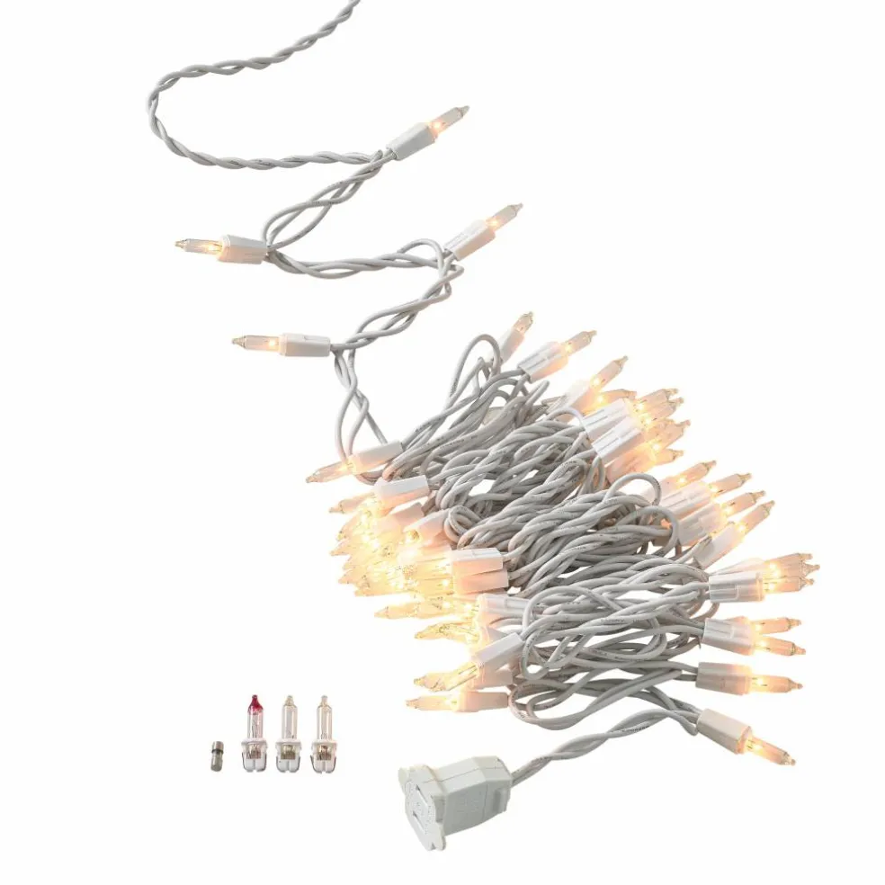 50ct. Clear Mini String Lights with White Cord by Ashland®