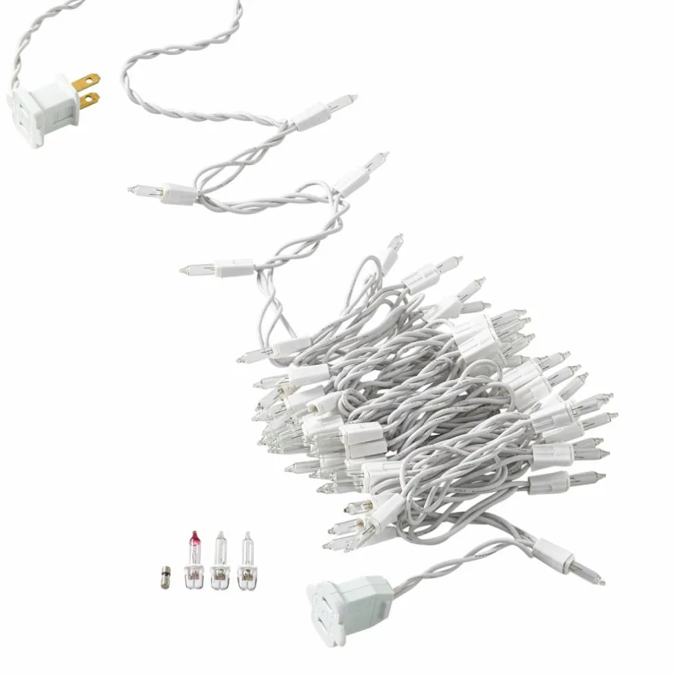 50ct. Clear Mini String Lights with White Cord by Ashland®
