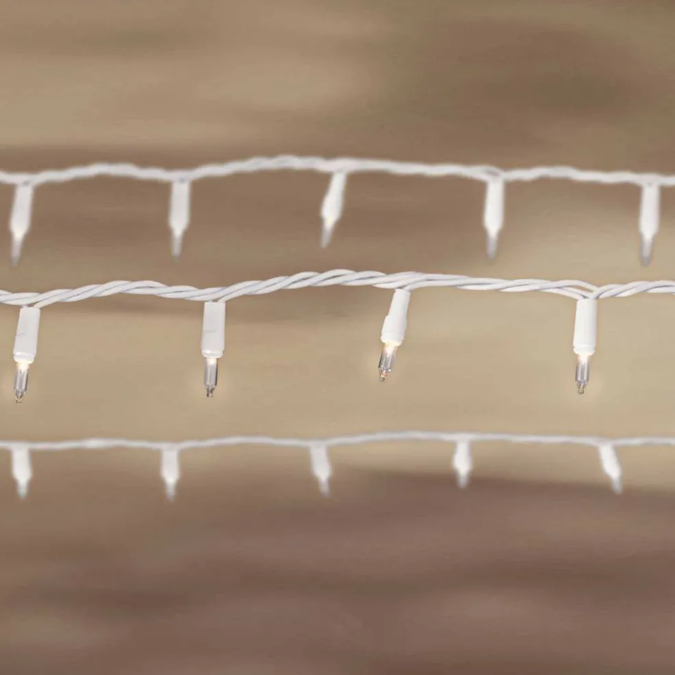 50ct. Clear Mini String Lights with White Cord by Ashland®