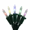 100ct. Color Changing Mini LED Glass 8 Function String Lights on Green Wire by Ashland®
