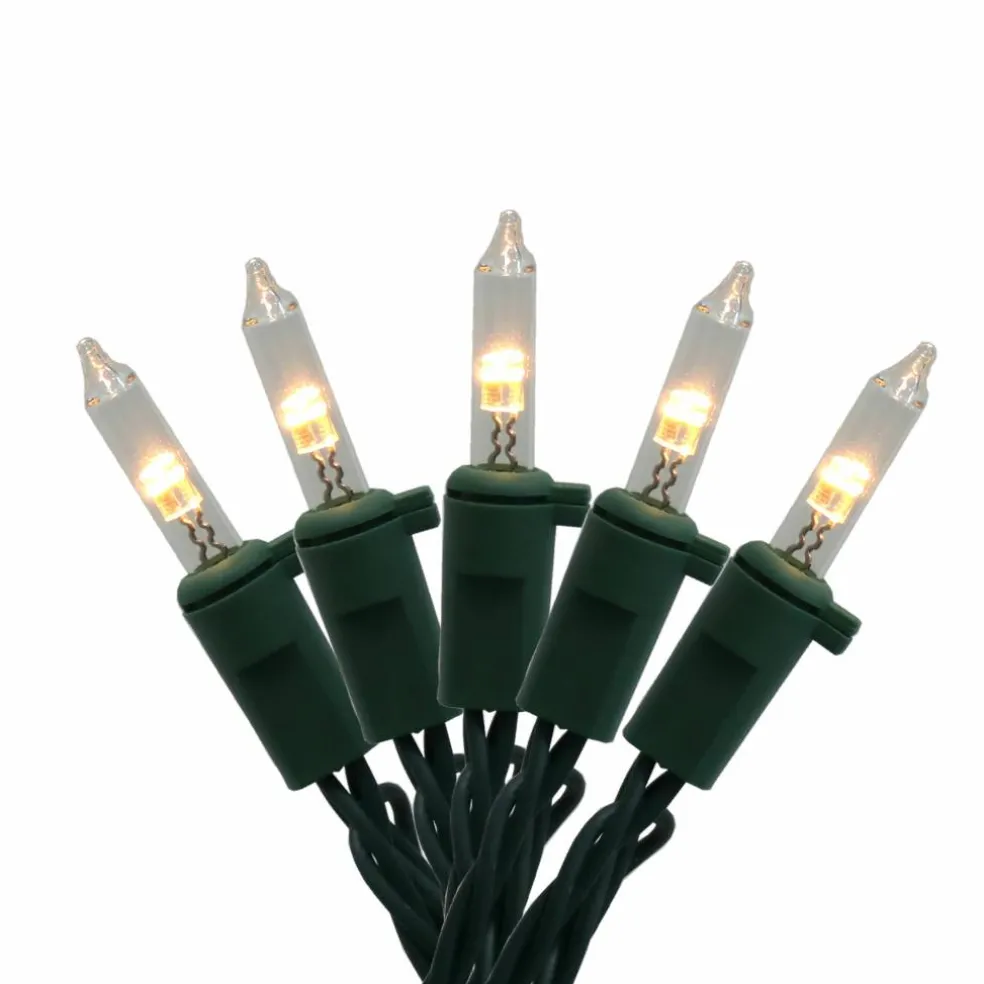 100ct. Color Changing Mini LED Glass 8 Function String Lights on Green Wire by Ashland®