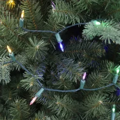 100ct. Color Changing Mini LED Glass 8 Function String Lights on Green Wire by Ashland®
