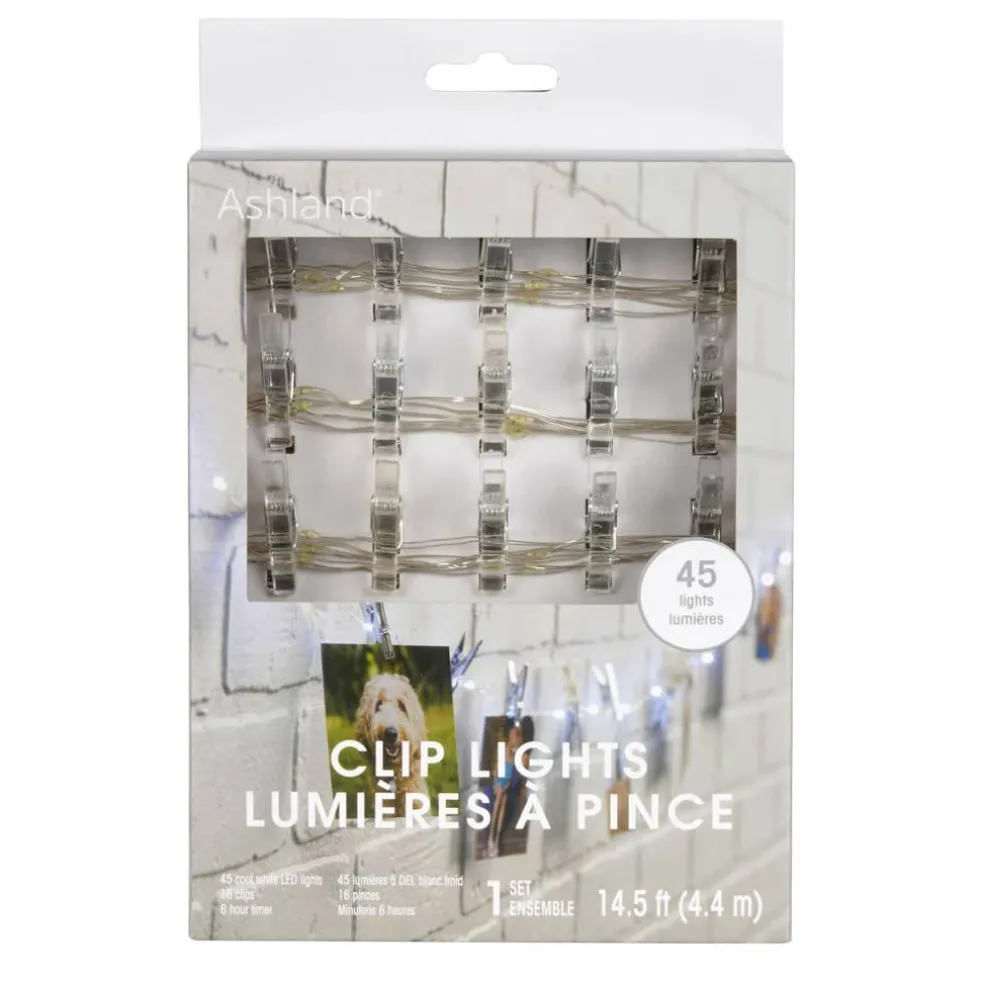 45ct. Cool White LED Clear Clip Lights by Ashland®