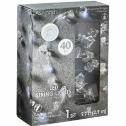 40ct. Cool White LED Ice Chips String Lights by Ashland®