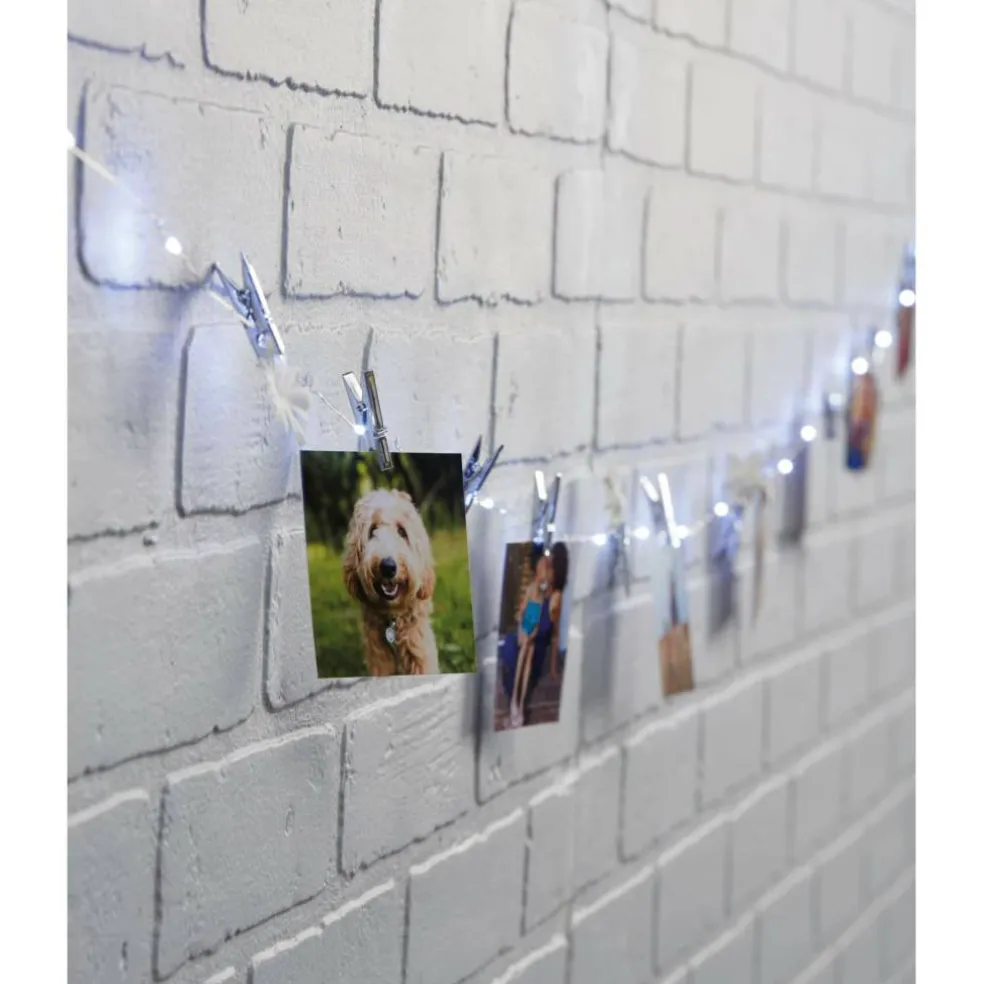 45ct. Cool White LED Silver Clip Lights by Ashland®