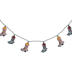 10ct. Cowboy Boots Patio String Lights